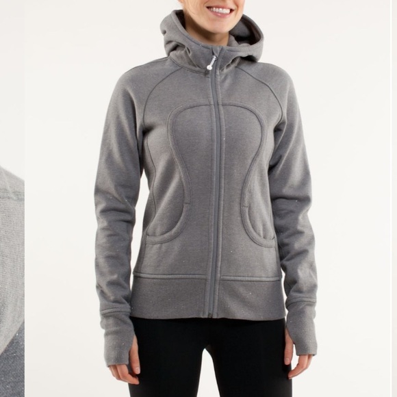 Lululemon Grey Scuba Hoodie Sparkle - Picture 2 of 8